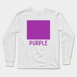 Learn Your Colours - Purple Long Sleeve T-Shirt